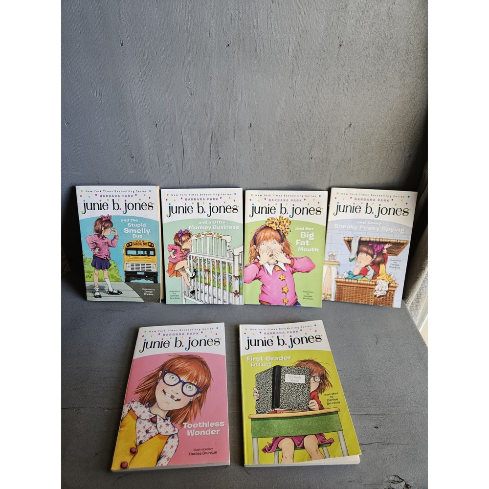 Junie B Jones Book Lot Of 6 Kid Books Early Reader Barbara Park Gift Collectible